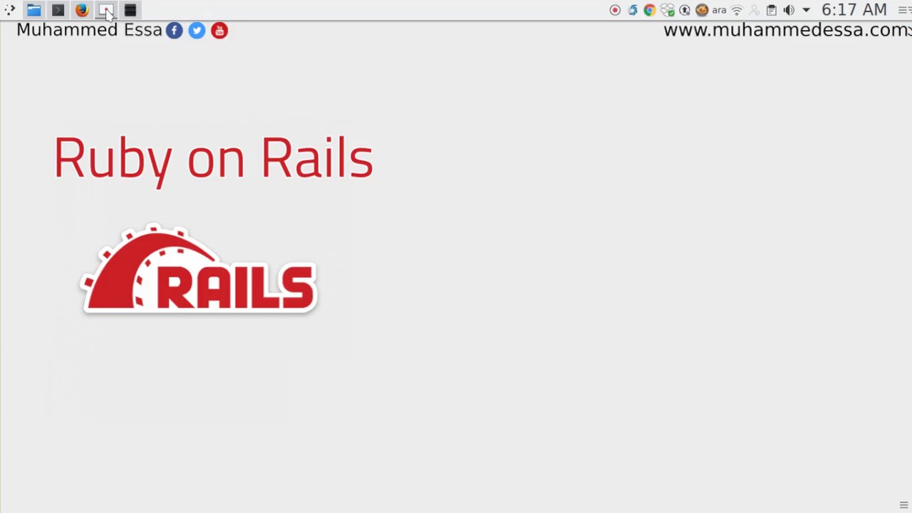 Ruby on Rails بالعربي in Arabic | Part 1